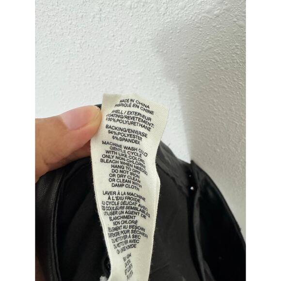 Avec Les Filles Black Faux Leather Pants | Size XL - Picture 5 of 6